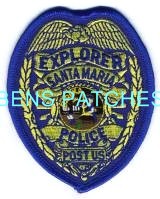 CALIFORNIA,SANTA MARIA POLICE EXPLORER BADGE PATCH 1_wm